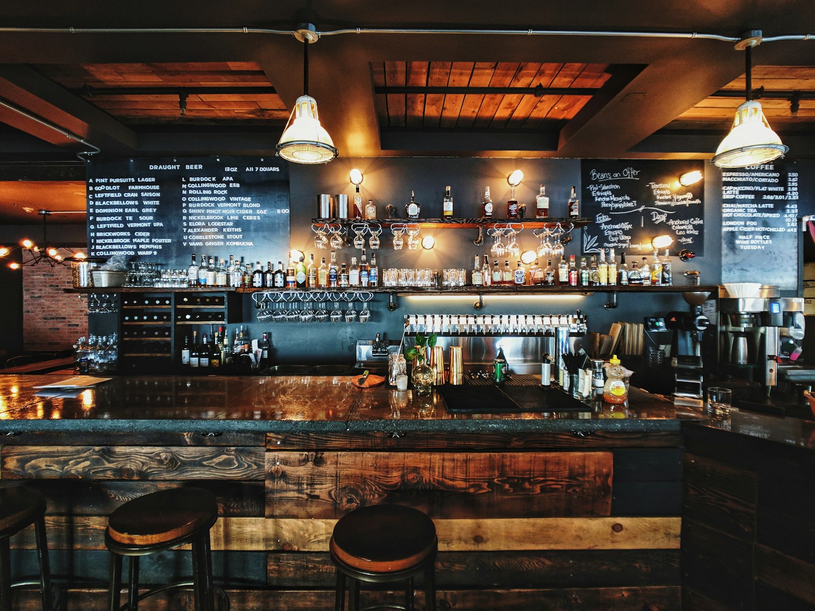Warm and welcoming interior of Brookfields Restaurant